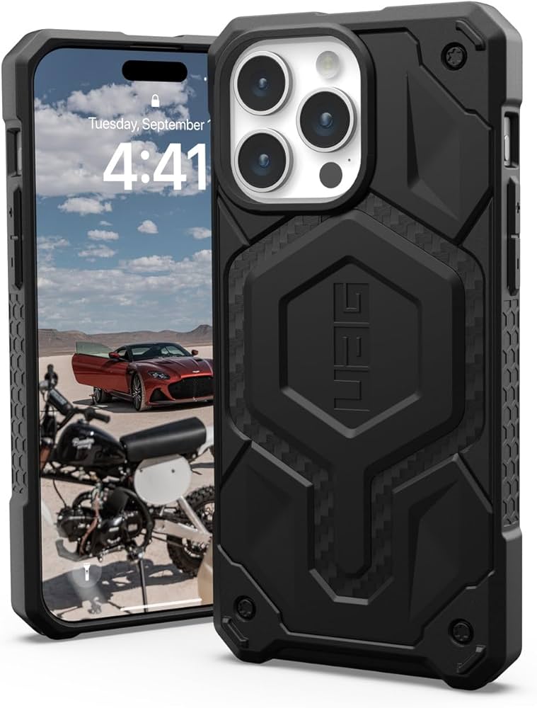 URBAN ARMOR GEAR iPhone 15 Pro Max 2023対応耐衝撃ケース MONARCH PRO MagSafe対応  カーボンファイバー 【日本正規代理店品】 UAG-IPH23LA-PMS-CF